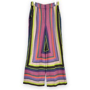 Mara Hoffman “Aura” Striped High Waisted Linen Pants